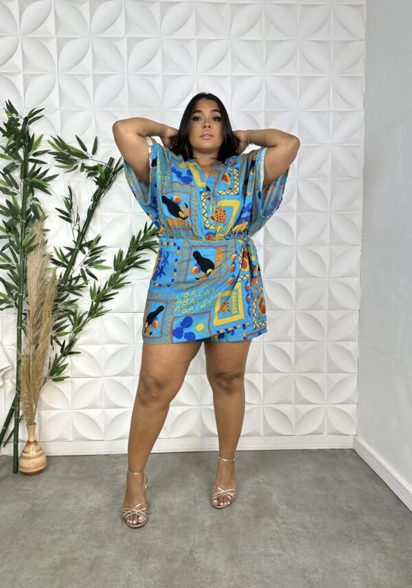 Macaquinho short saia plus size 3