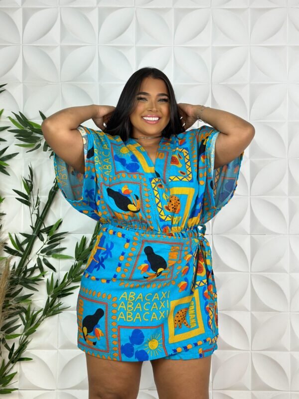 Macaquinho short saia plus size 4