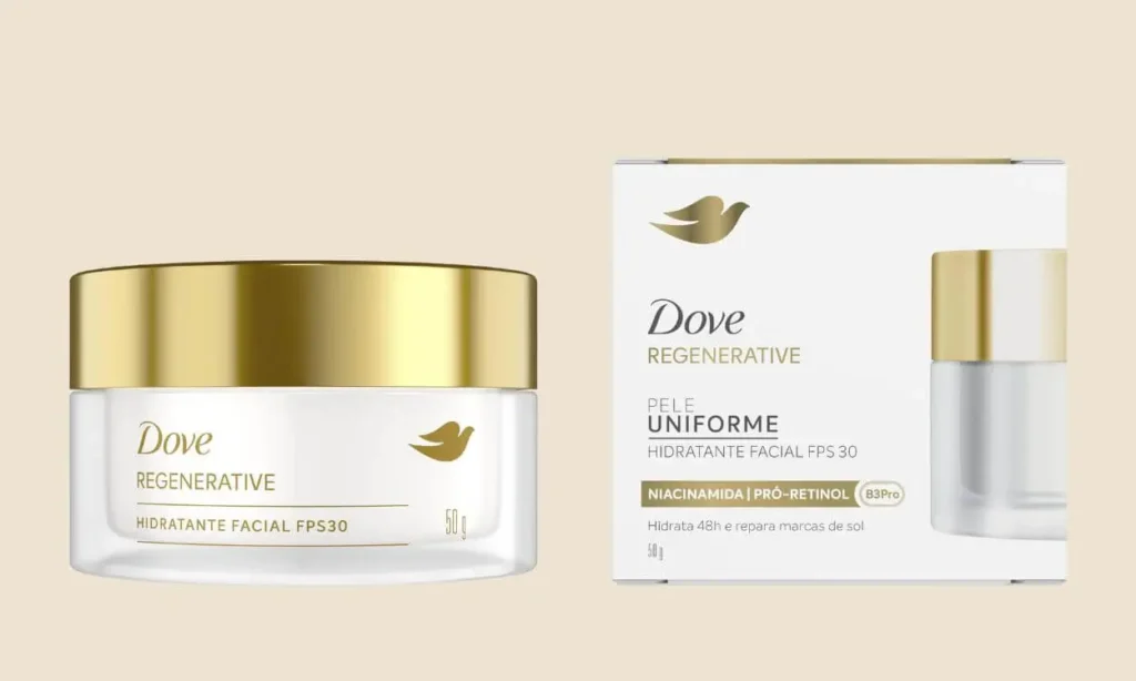 Antirrugas-antissinais-Dove-regenerative-com-protetor-solar-niacinamida-pro-retinol-1024x614 5 Cremes Antirrugas bom e barato de Farmácia que FUNCIONAM de Verdade